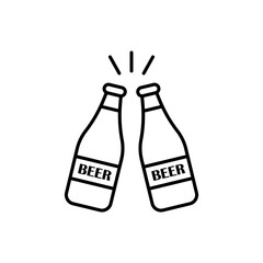 Beer Bottle Icon offers a clean and vibrant graphic, ideal for showcasing refreshing beverages, drink promotions, and casual dining experiences