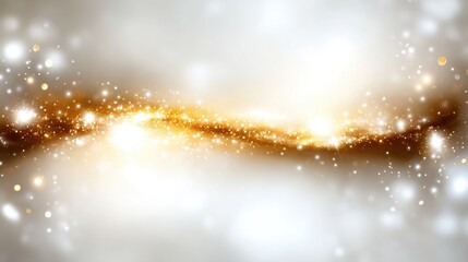 Blurry image of a spiral with many stars