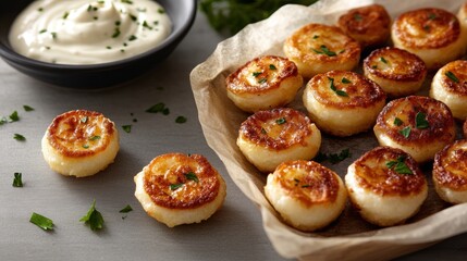 Crispy Potato Pancakes Homemade Food Delicious Appetizer