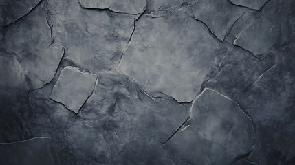 Naklejka premium Textured stone wall surface with rugged edges