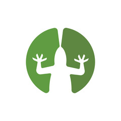 Obraz premium Lizard Logo Template Icon