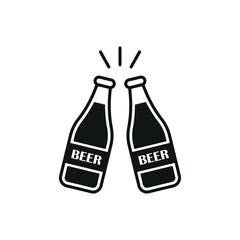 Beer Bottle Icon offers a clean and vibrant graphic, ideal for showcasing refreshing beverages, drink promotions, and casual dining experiences