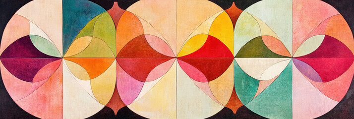 Geometric Fruit Composition