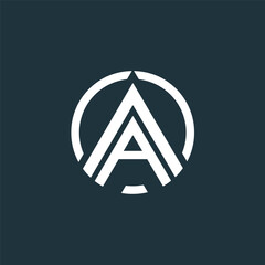 Elegant A Letter Logo Template
