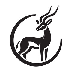 2d antelope logo with white background