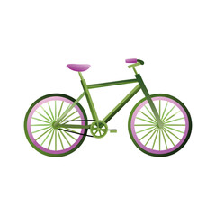 Fototapeta premium bicycle isolated on white