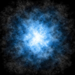 Fototapeta premium Blue Nebula Abstract Background Image