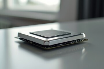 Close-up view of a high-tech CPU socket enabling advanced processor functionality.