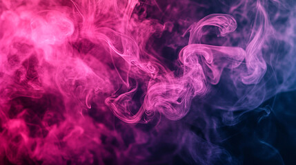 Colorful smoke patterns create a vibrant abstract design in dark background.