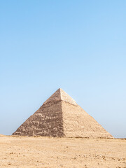 Pyramid of Khafre, Giza, Egypt - Portrait shot