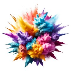 Fototapeta premium Colourful Powder Burst Celebration Festival Stunning Energy Abstract Visual