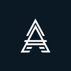 Elegant A Letter Logo Template