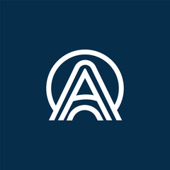 Elegant A Letter Logo Template