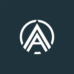 Elegant A Letter Logo Template