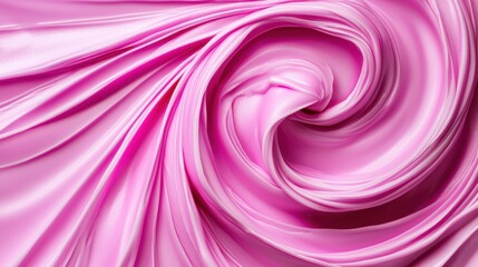Obraz premium Soft Pink Satin Fabric Texture with Elegant Flowing Swirls