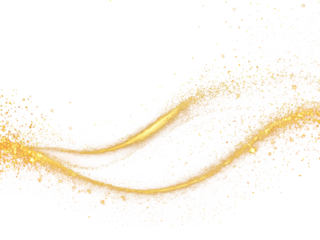 golden glitter curve illustration gold christmas element dust trail sparkling isolated png clipart transparent