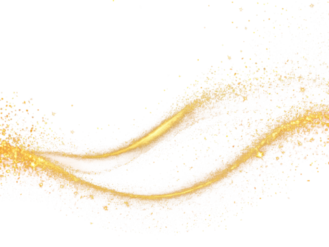 golden glitter curve illustration gold christmas element dust trail sparkling isolated png clipart transparent