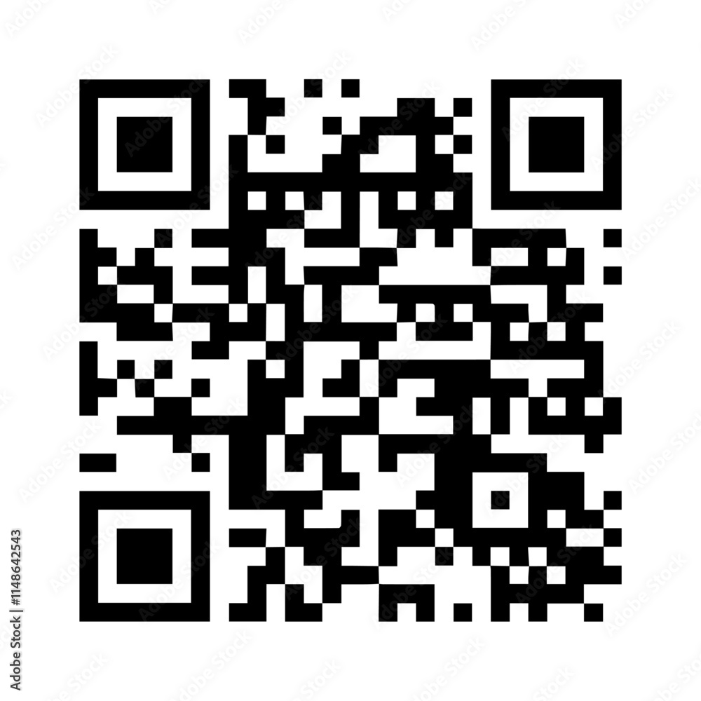 Fototapete qr code vector symbol. digital scanning qr code. qr code for payment.