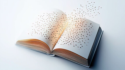 World Braille Day celebrates braille as a language of communication and innovation. 3D Braille Book Illustration for Educational Purposes and Learning