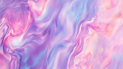Fototapeta premium Dreamy Pastel Swirling Abstract Digital Painting. AI Generated