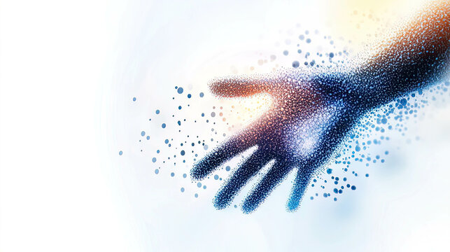 World Braille Day celebrates braille as a language of communication and innovation. Advocacy Graphic Design for Braille Awareness with Hand Illustration