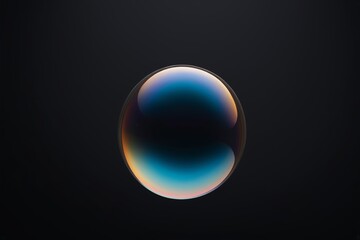 Fototapeta premium a black background with a blue and green orb