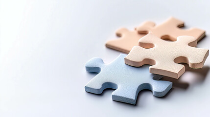 Fototapeta premium World Braille Day celebrates braille as a language of communication and innovation. Fun and Educational Braille Puzzle Pieces for Learning Activities