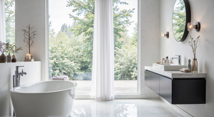 modern bathroom with sink