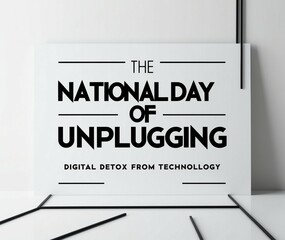 National Day of Unplugging Day