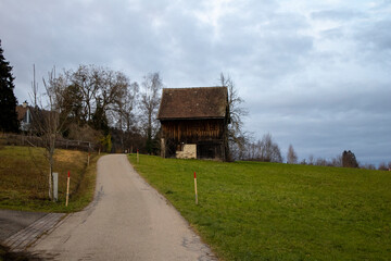 Obraz premium old farm house in the countryside