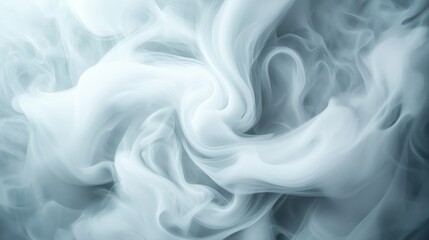 Obraz premium Dense fog swirls together, creating an ethereal atmosphere filled with mystery and allure