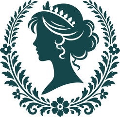 Intricate Cameo Silhouette for Collectible Art
