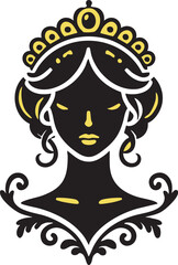 Artistic Antique Cameo Silhouette for Branding
