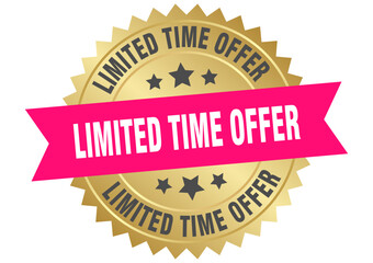 LIMITED TIME OFFER golden label, sign seal