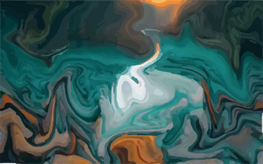 Abstract marbled pattern featuring a vibrant blend with fluid swirls and waves.