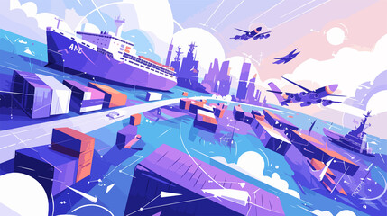 Global Trade Network: International Routes for Selling Goods