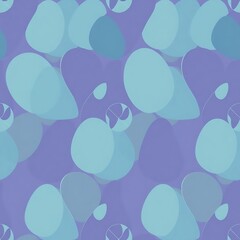 Abstract Purple and Teal Seamless Pattern 