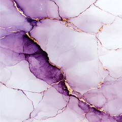 Textured purple marble patterns with natural veins and golden accents