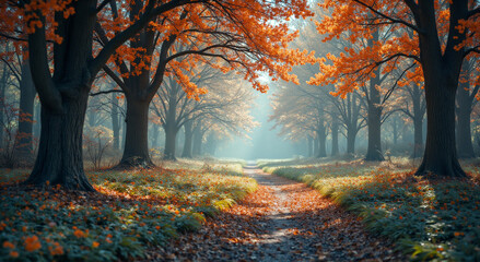 Fototapeta premium autumn in the forest