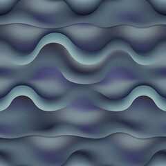 Serene Blue Waves Abstract Pattern 