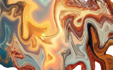 Obraz premium Abstract marbled pattern featuring a vibrant blend with fluid swirls and waves.