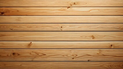 Fototapeta premium Wooden plank background with a warm natural tone, featuring a textured surface that adds a rustic charm suitable for creative and marketing purposes.