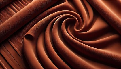 cuadro con diseño minimalista, abstracto, Terracotta velvet textured designer with a soft matte surface. Rich reddish brown sheet featuring elegant folds and grain. (generative AI)