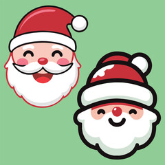 Cheerful Santa Claus Illustration.