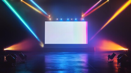 Neon Lights Stage Show Presentation Concert