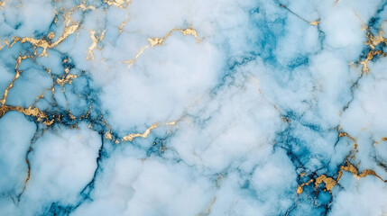 marble texture with veins of gold, white, and blue creating a stunning contrast that symbolizes wealth, purity, and tranquility, perfect for refined design themes