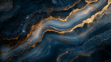marble texture with veins of gold, white, and blue creating a stunning contrast that symbolizes wealth, purity, and tranquility, perfect for refined design themes