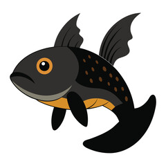 A  marine fish vector illustration 