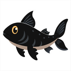 A  marine fish vector illustration 
