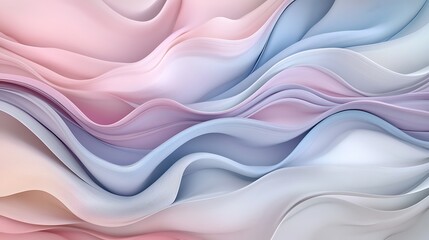Obraz premium Abstract Pastel Waves Flowing Seamlessly